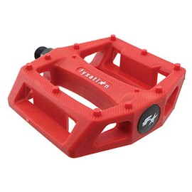 Fyxation Gates BMX Platform Pedal, Red, Standard