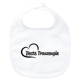 Huuraa Baby Lätzchen Beste Trauzeugin Herz Geschenk White Bio Baumwolle Beste Trauzeugin Präsent