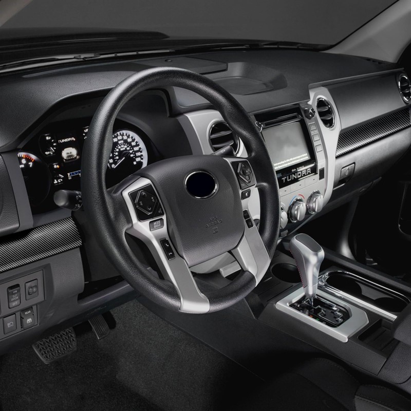 Fancemot Carbon Fiber Center Console Dashboard Panel Cover Compatible with