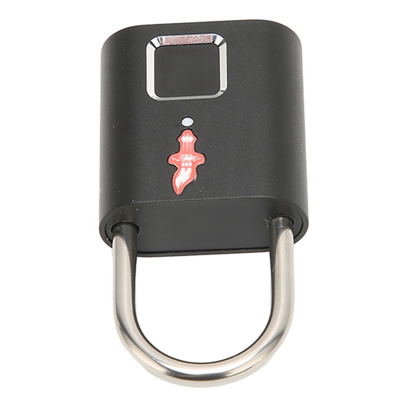 Fingerprint Padlock Biological Recognition Aluminium Alloy USB Rechargeable Support 10
