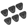 6Pcs PVC D Ring Patch Elastic Rope Set Stainless Steel