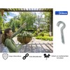 THOMCE Robust Screw Hooks Galvanised Pack of 20 4.5 x