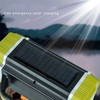 Solar Flashlight Front Side Lighting 6 Gear Super Bright USB
