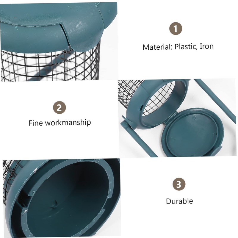 1pc Outdoor Bird Feeder Metal Bird Feeder Rainproof Bird Feeder