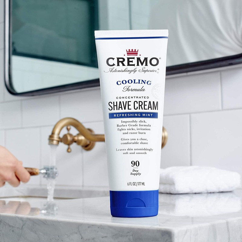 CREMO - Cooling Concentrated Shave Cream For Men | Fights
