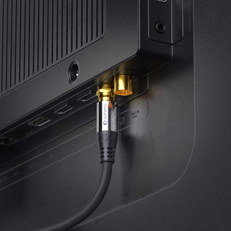 sonero® Premium Satellite Aerial Cable / Coaxial Cable 1.00 m