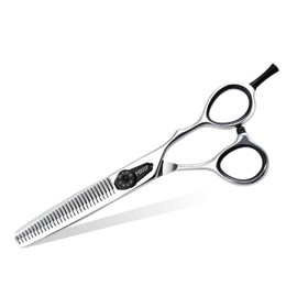 FOGOSP 6” Barber Thinning Scissors with CNC Tech Hair Thining Scissor Japan 440C Stainless Steel for Barbers & Salon Stylists Smooth Motion Fine Craftsmanship Barbers Shears (6,Blending)