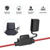 GUEEYUAW 5 Pack 18AWG Inline Fuse Holder, with 5A &