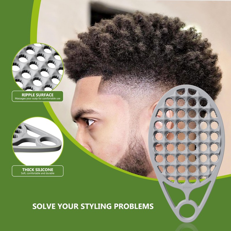 KOUPA Magic Silicone Curly Hair Brush, One Piece Twist Curl