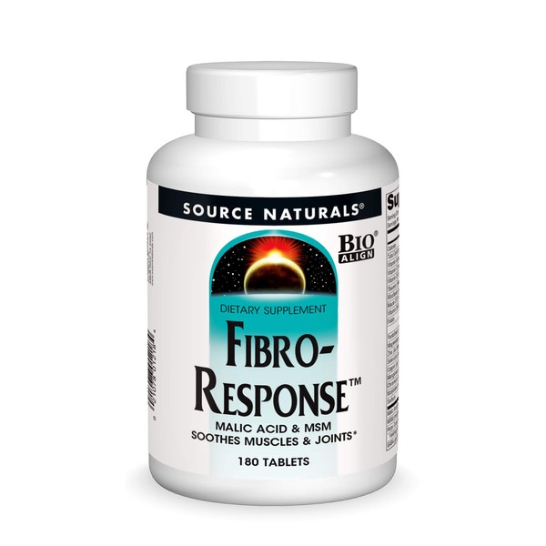 Source Naturals Fibro-Response Bio-Aligned Malic Acid & MSM,180 Tablets