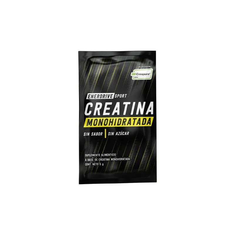 Creatina Monohidratada Creapure Enerdrive Multipack 20 Sobres 5g Sin Sabor