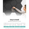 18 Pack Hexagon Acoustic Panels, Self-Adhesive Soundproof Wall Panels, High