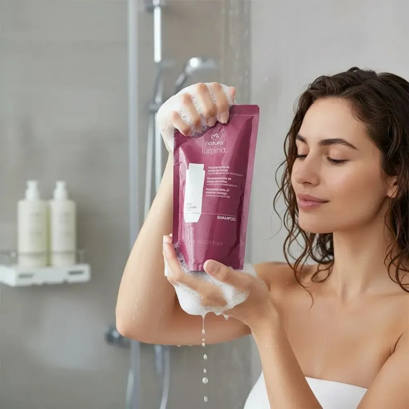Repuesto De Shampoo Reconstrucción De Daños Extremos Natura Lumina De