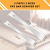 2-Piece 17005 Stainless Steel Pry Bar Scraper Set,7-1/4" & 9-1/4"