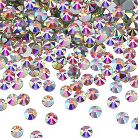 1440pcs SS20 AB Crystal Diamond Rhinestones Flat Back Round Iridescent Crystals Round Beads Flat Back (4.8mm)