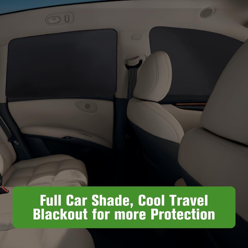 ZATOOTO Car Side Window Shades, Magnetic Car Sunshades for Blockout,