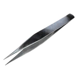 Cutex Stainless Steel Sharp Point Straight Tweezer - 4-7/8"