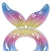 Swimming Ring Sparkling Sequins Rainbow Gradient Wings Swimming Ring Summer