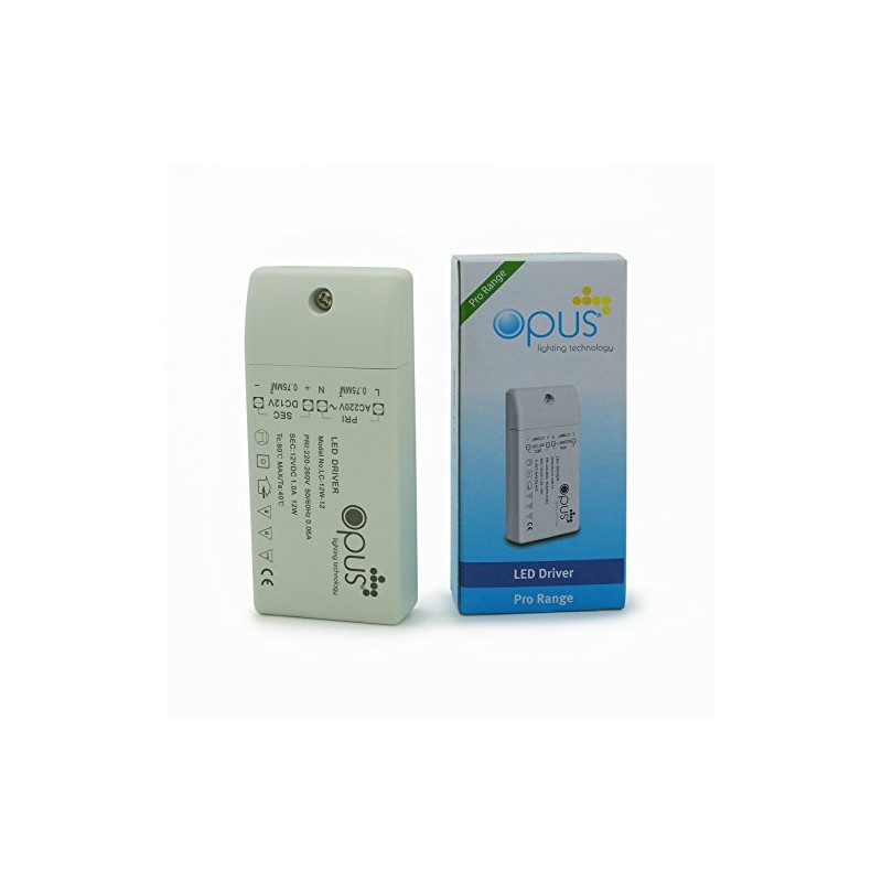 Opus 12w 12v DC Compact LED Driver Transformer for use