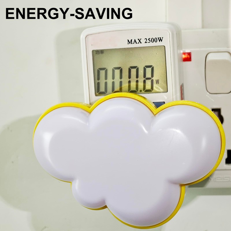 AUSAYE 4Pack Sensor LED Night Light Plug in Lamp Cloud