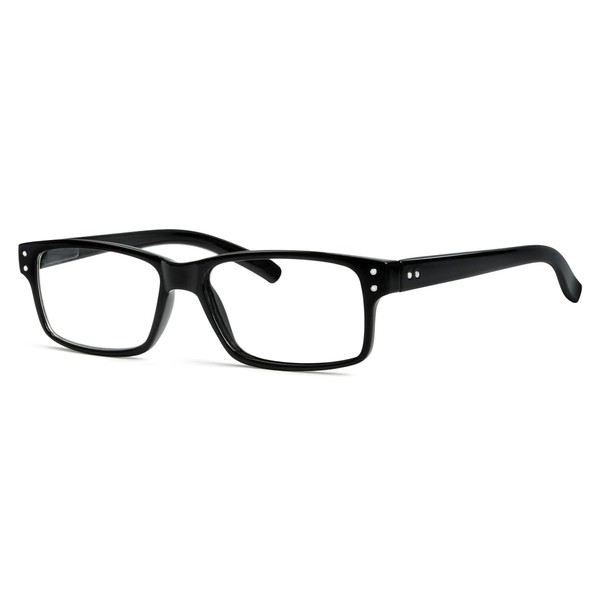 Eyekepper Spring Hinges Vintage Reading Glasses Men Readers Black +3.25