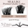 LASHVIEW Cluster Lashes D Curl Volume Eyelash Clusters 9-16mm Mix