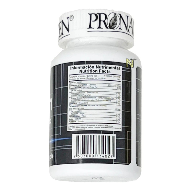 Carbon Vegetal Activado (100 Caps) Pronacen