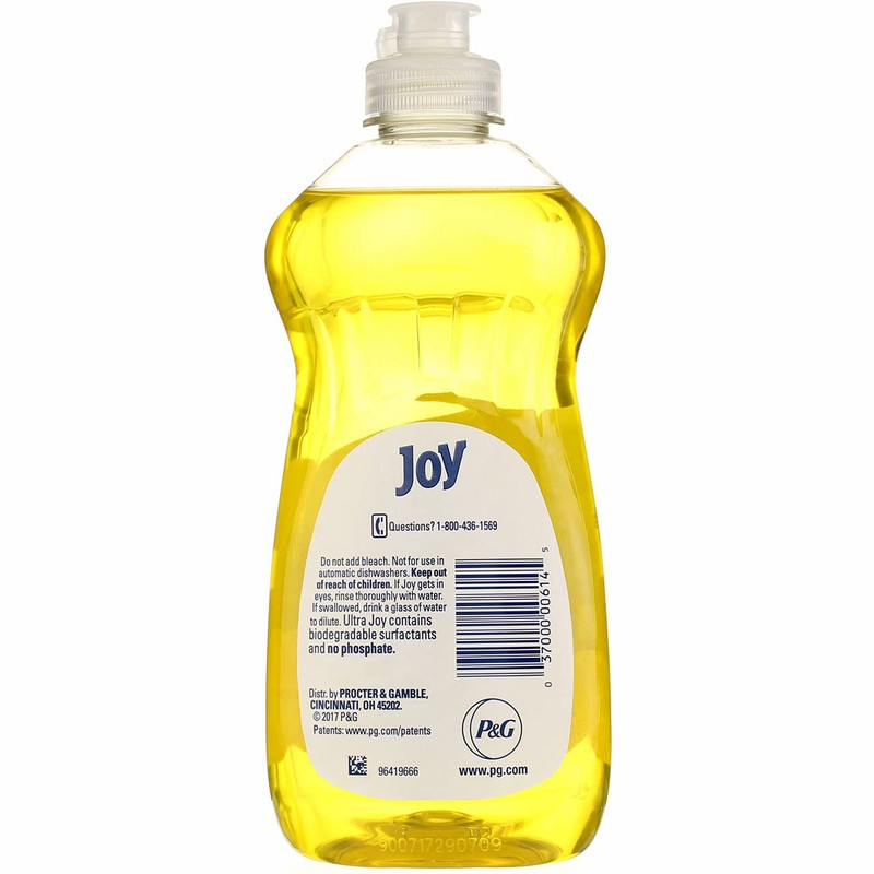 Joy Ultra Dishwashing Liquid, Lemon Scent 12.60 oz (Pack of