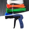 Cable Tie Gun, Blue Chrome Vanadium Alloy Steel Nylon Cable