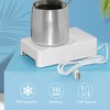 lvifloae USB Heating Cooling Coaster Portable Cup Warmer Refrigeration Pad