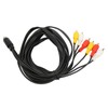 Mini DIN to 6 RCA Cable 9 Pin Clear Signal
