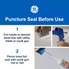 GE Advanced Silicone Caulk for Kitchen & Bathroom, White, 10