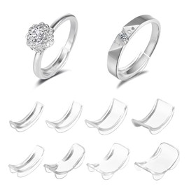 Ring Size Adjuster for Loose Rings 24 Pieces Invisible Ring Size Adjuster for Loose Rings Ring Size Adjuster for Women Wedding Rings All Rings Ring Reduction Set, Leather