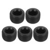 sourcing map 5Pcs Male Thread Socket Pipe Plugs, PT 1/2"