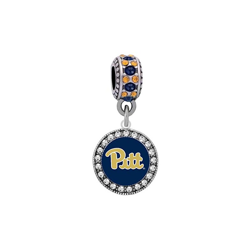 Final Touch Gifts University of Pittsburgh Crystal Charm