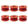 HaeKap 6 Pcs Trimmer Spool Line for Worx WA0010 Replacement