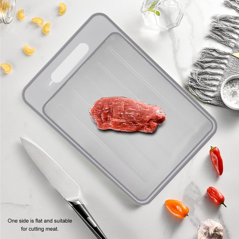 4 in 1 Defrosting Tray Cutting Board, Double Sided Chopping