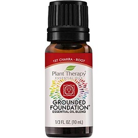 Plant Therapy Chakra 1 Grounded Foundation (Root Chakra) Essential Oil Blend 10 mL (1/3 oz) 100% Pure, Undiluted, Therapeutic Grade