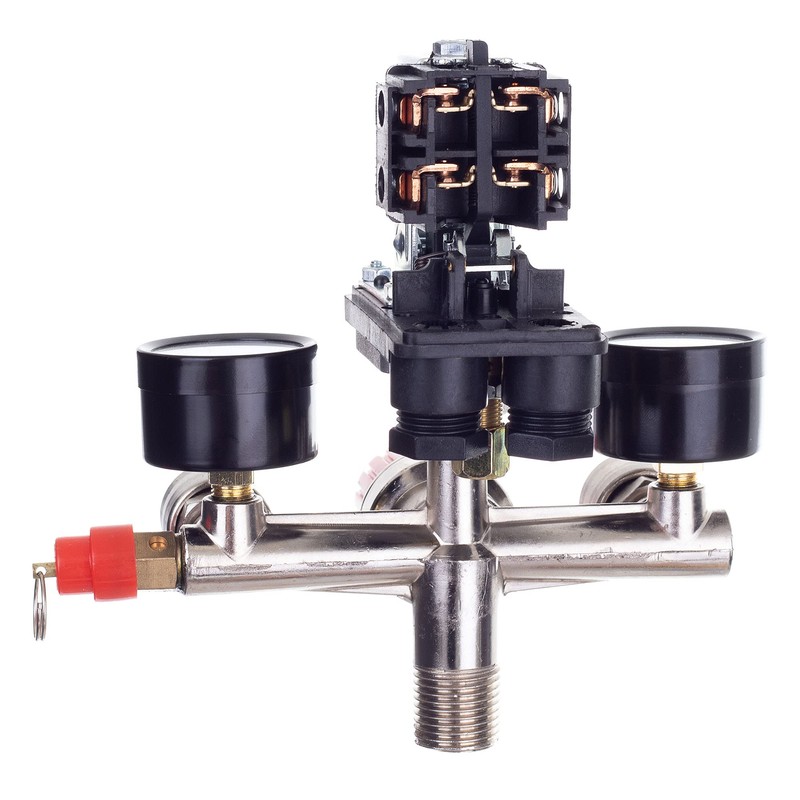 Pressure Regulator 230 V with Pressure Switch with 2 Measuring
