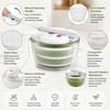 Manual Salad Spinner for Washing & Drying Vegetables – Compact