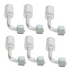 10 Pcs 3/8in Air Conditioning 90 Degree Beadlock Aluminum AC