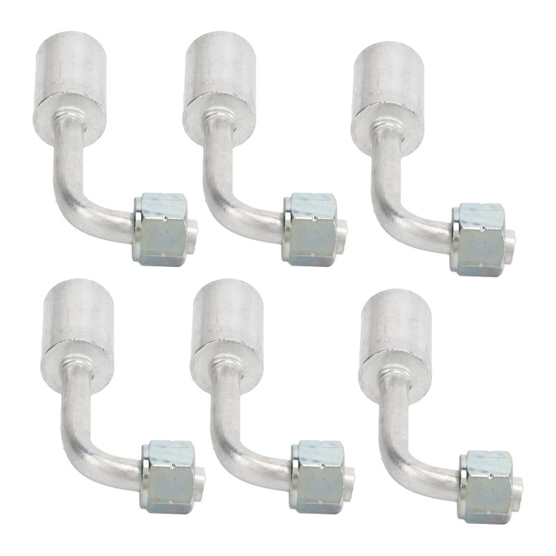 10 Pcs 3/8in Air Conditioning 90 Degree Beadlock Aluminum AC