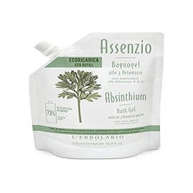 L'Erbolario Richpap Bagnogel Absinthe 500 ml Refill 73% of Plastic in Less