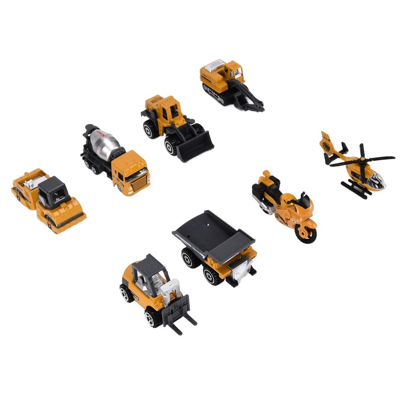 Pull Back Construction Vehicle Toys 1:64 Kids Truck Excavator Crane
