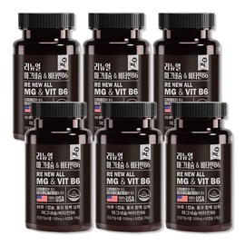 [12 months supply] High-content magnesium oxide 350 recommended daily dose of vitamin B6 magnesium 60 tablets, 6 pcs / [12개월분] 고함량 산화마그네슘 350 비타민B6 마그네슘 하루권장량 효능 60정, 6개
