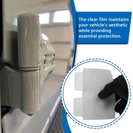 HNeekyr Door Hinge Protection Kit Compatible with Jeep Wrangler JLU Gladiator 5 Pcs 4 Door Transparent Film Door Hinge Covers