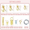 TOYIEW Picture Hanging Kit Tool, 352pcs Hanging Hardware with Heavy