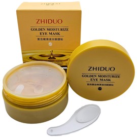 Parches de gel anti ojeras para contorno de ojos 30 pares 60 piezas dorado. Con esencia de Alga CHONDRUS CRISPUS. Hidratante, suavizante, anti-inflamante.