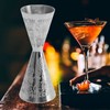 Cocktail Messbecher, 30ml 45ml Edelstahl Doppelbecher Exquisite Gravur Bartender Jigger