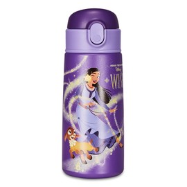 SEVEN WISH Thermos Flask - for Children with Straw 460 ml BPA Free - Nursery, Elementary School - Stainless Steel, Temperature Resistant up to 24 Hours